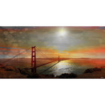 Sunrise Over Bridge // Canvas (24"W x 12"H x 1.5"D)