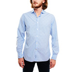 Miam Miam Casual Shirt // Light Blue + White Gingham (L)