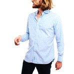 Miam Miam Casual Shirt // Light Blue + White Gingham (L)