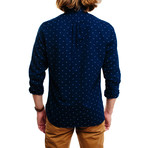 Yayy Casual Shirt // Indigo Blue + Blue Pattern (S)