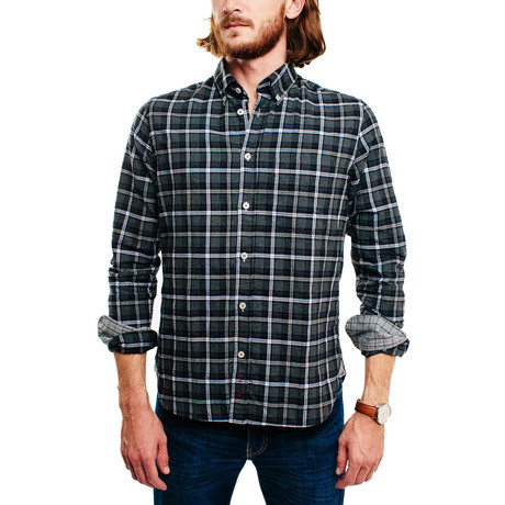 Babaam Casual Shirt // Dark Grey Plaid (S)