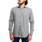 Vlang Casual Shirt // Light Grey Plaid (XL)