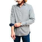 Vlang Casual Shirt // Light Grey Plaid (XL)