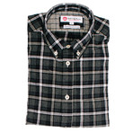 Babaam Casual Shirt // Dark Grey Plaid (XL)