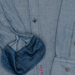 Greuuu Casual Shirt // Indigo Blue (S)