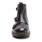 Triple Monk Boot // Black (Euro: 45)