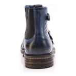 Triple Monk Boot // Blue (Euro: 44)