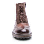 Mixed Wingtip Boot // Brown (Euro: 42)