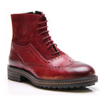 Mixed Wingtip Boot // Bordeaux (Euro: 40)