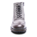 Mixed Wingtip Boot // Grey (Euro: 40)