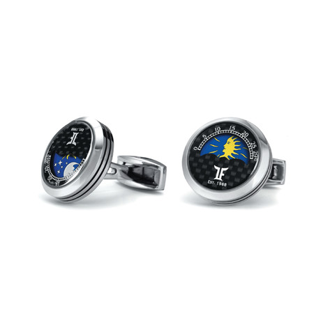 MoonPhase Cufflinks // Silver + Polished