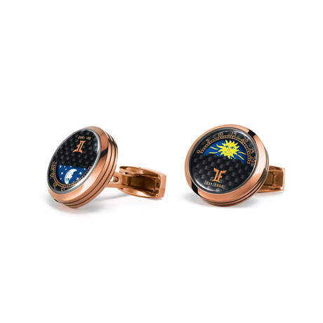 MoonPhase Cufflinks // Rose Gold