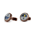 MoonPhase Cufflinks // Chocolate