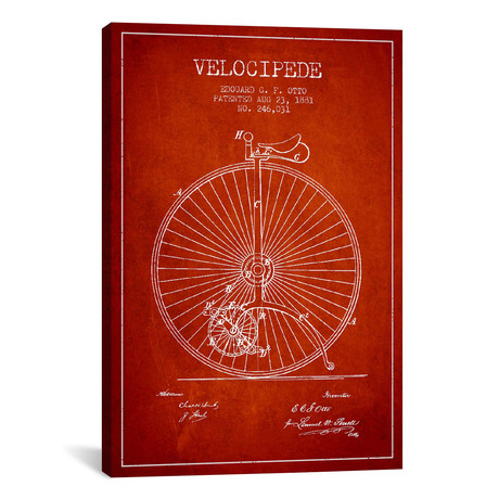 Otto Velocipede II (18"W x 26"H x 0.75"D)