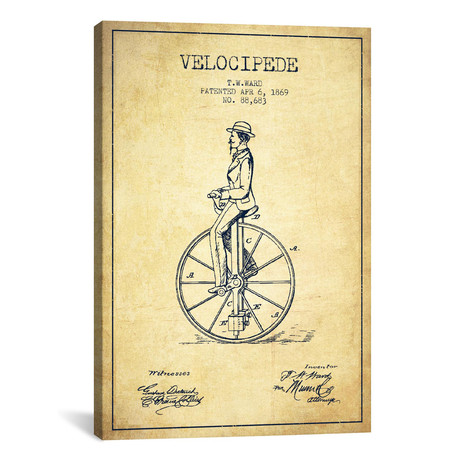 Ward Velocipede (18"W x 26"H x 0.75"D)