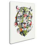 Tropical Tiger (Canvas: 14"W x 19"H x 2"D)