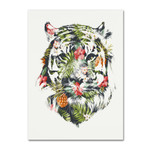 Tropical Tiger (Canvas: 14"W x 19"H x 2"D)