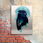 Midnight Owl (Canvas: 12"W x 19"H x 2"D)