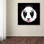 Kiss Of A Panda (14"W x 14"H x 2"D)