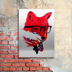 American Fox (Canvas: 14"W x 19"H x 2"D)