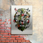 Tropical Tiger (Canvas: 14"W x 19"H x 2"D)