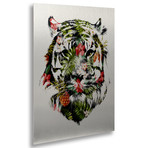 Tropical Tiger (Canvas: 14"W x 19"H x 2"D)