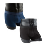 Boxer Briefs // Black + Navy Blue // Pack of 2 (L)