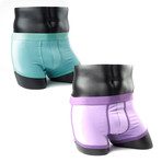 Boxer Briefs // Turquoise + Purple // Pack of 2 (L)