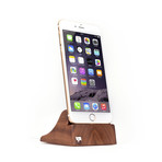 iPhone + iPad Tray (Walnut Wood)