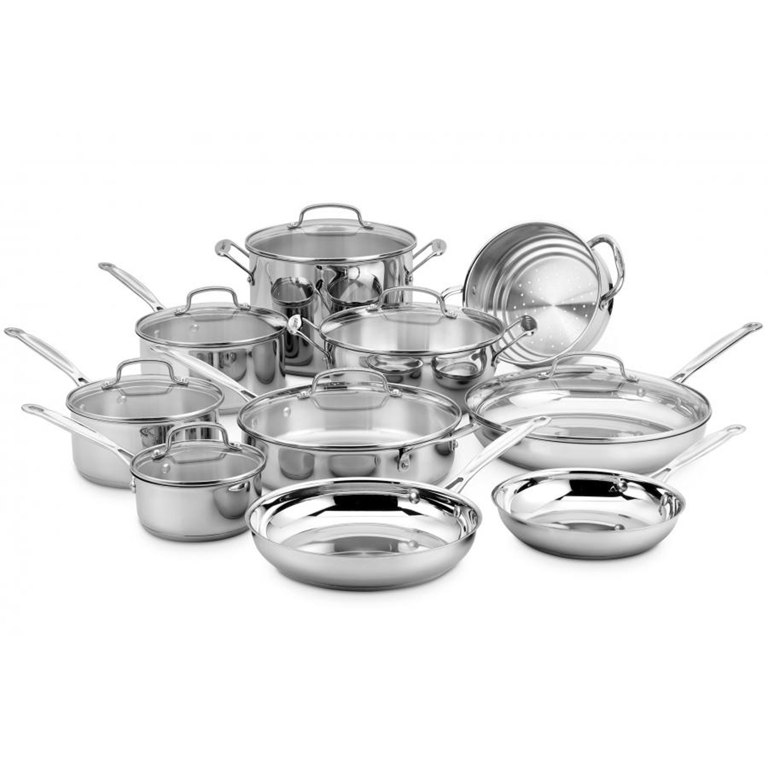 Chef's Classic Stainless Cookware Set // 17 Piece Set - Cuisinart ...