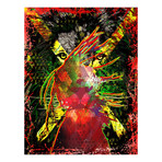 Red Dance Mix Painting Print // Wrapped Canvas (24"W x 31"H x 1.5"D)