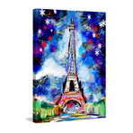 Tower Celebration Painting Print // Wrapped Canvas (12"W x 18"H x 1.5"D)