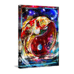 Fish Swirl Painting Print // Wrapped Canvas (12"W x 18"H x 1.5"D)