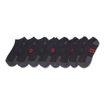 No Show Sock // Black // Pack of 8