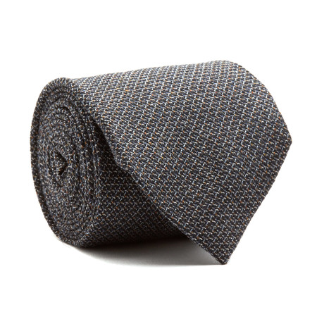Executive Tie // Navy + Grey + Purple Link Pattern