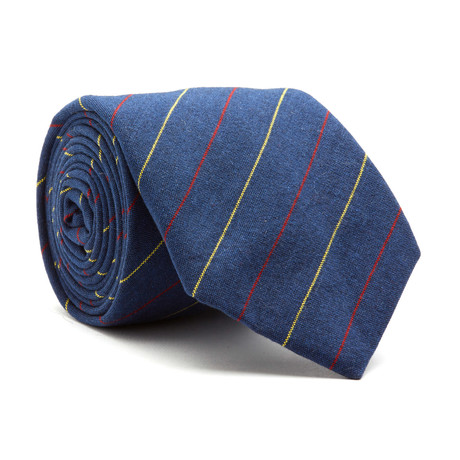 Dusted Flusser Tie // Blue Striped