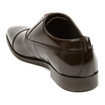 Lace-Up Long Seam Cap Toe Oxford // Brown (Euro: 44)