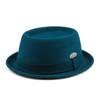 Litefelt Pork Pie Hat // Dark Cyan (XL)