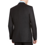 Wall Street Modern Fit Vested Suit // Black (US: 38L)