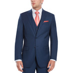 Wall Street Modern Fit Vested Suit // Blue Navy (US: 34S)