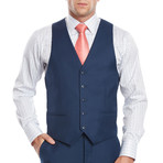 Wall Street Modern Fit Vested Suit // Blue Navy (US: 34S)