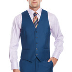 Wall Street Modern Fit Vested Suit // French Blue (US: 44R)