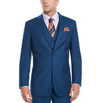 Wall Street Modern Fit Vested Suit // French Blue (US: 44R)