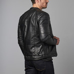 Wayne Stitched Shoulder Zip Jacket // Black (M)