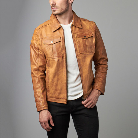 Silas Double Patch Pocket Jacket // Tan (S)