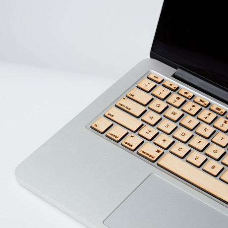 Handmade MacBook Keyboard Skin Cover // Maple (MacBook Air 11”) - Artsn ...