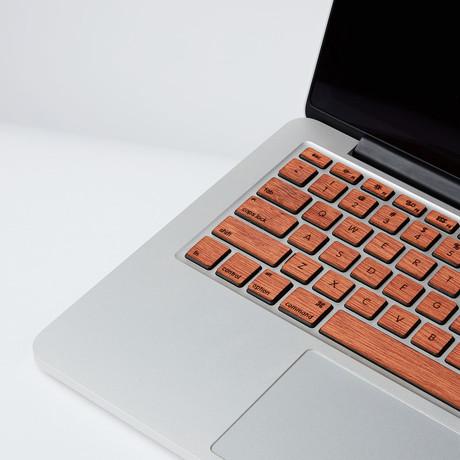 Handmade MacBook Keyboard Skin Cover // Mahogany (MacBook Air 11”)