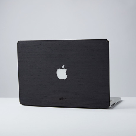 Handmade MacBook Skin Cover // Black Ash (MacBook 12”)