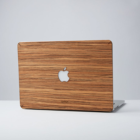 Handmade MacBook Skin Cover // Zebrawood (MacBook 12”)