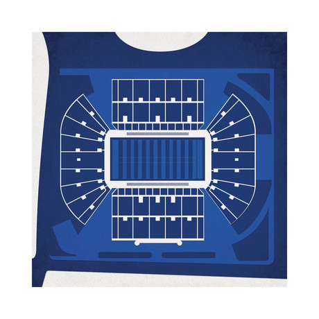 LaVell Edwards Stadium (12"W x 12"H // Unframed)
